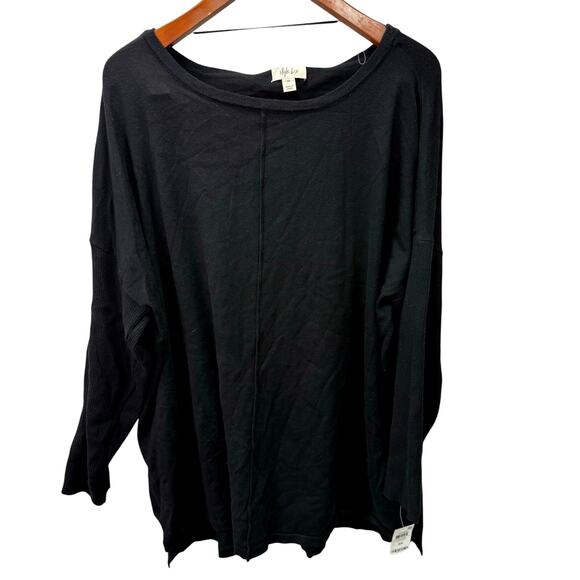 Macy's Style & Co Plus Sweater 3X Thin Knit Boat Neck NEW #G710 - Picture 1 of 6